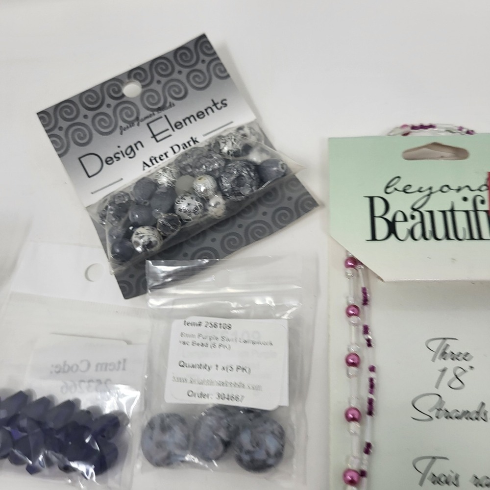 Bundle Of Jewelry Making Supplies Arts Crafts Glass Beads Millifiore Lot#9 - Picture 7 of 8